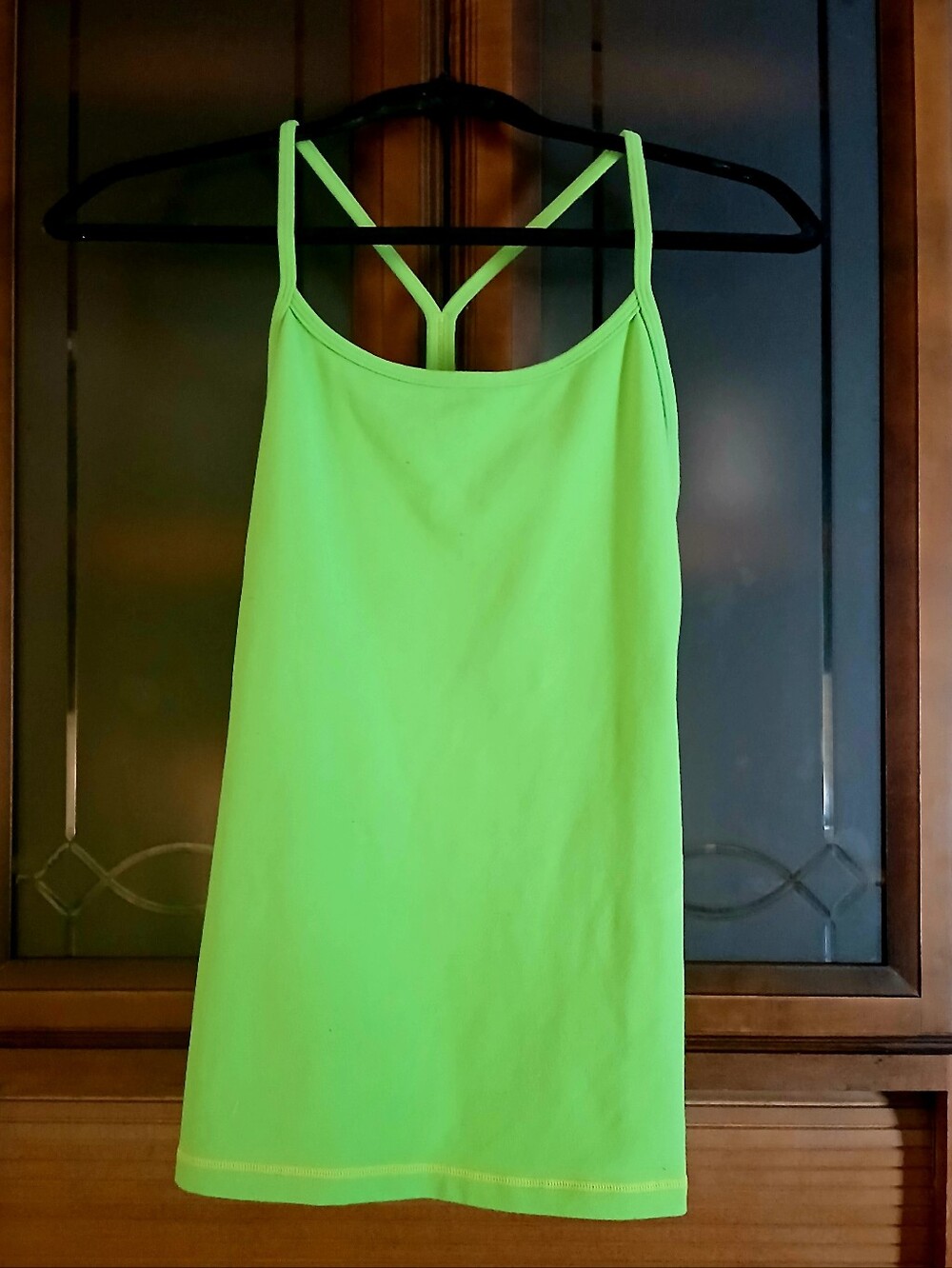 Neon Lime Strappy Lululemon Yoga Top